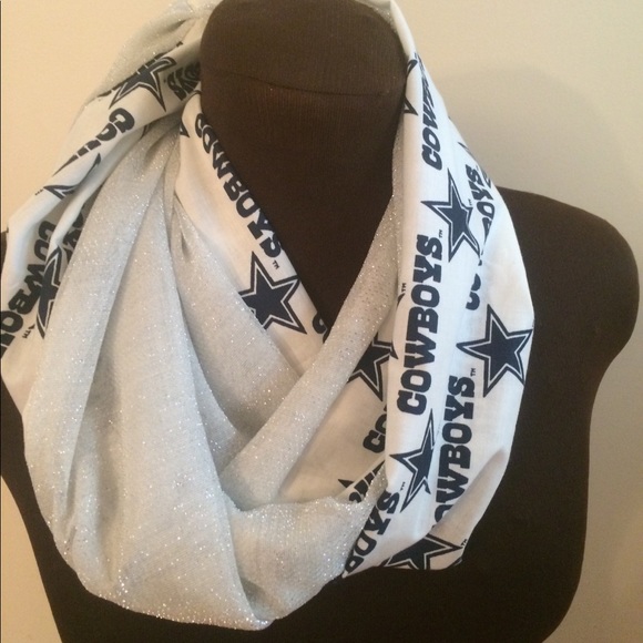 I’Catcher Designs Accessories - Handmade Dallas Cowboys Sparkle infinity Scarf